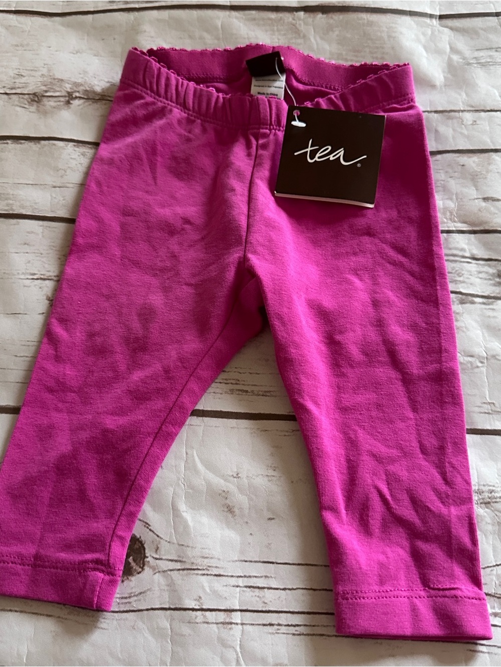 Tea collection pink leggings nwt 6/12